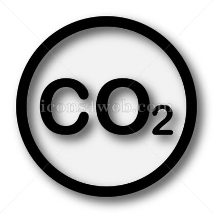 CO2 simple icon. CO2 simple button. - Website icons