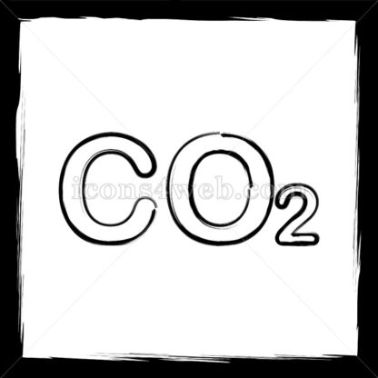 CO2 sketch icon. - Website icons