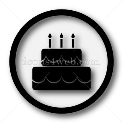 Cake simple icon. Cake simple button. - Website icons