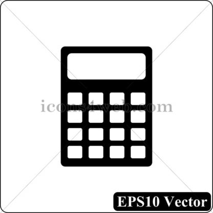 Calculator black icon. EPS10 vector. - Website icons