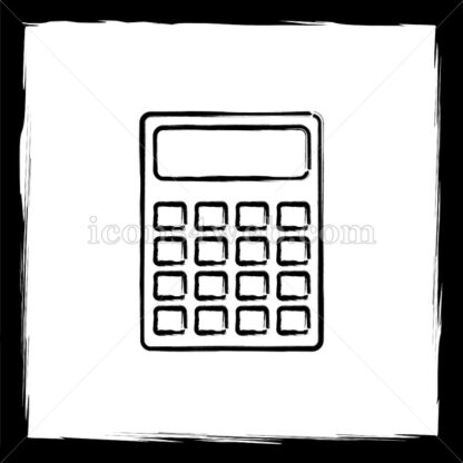 Calculator sketch icon. - Website icons