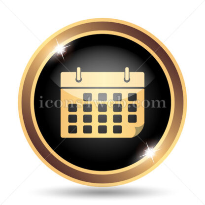 Calendar gold icon. - Website icons