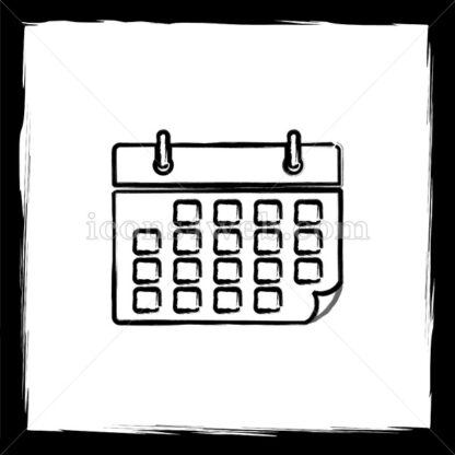Calendar sketch icon. - Website icons