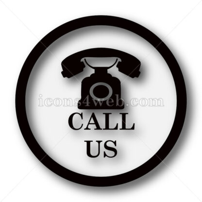 Call us simple icon. Call us simple button. - Website icons