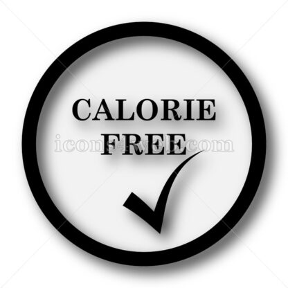 Calorie free simple icon. Calorie free simple button. - Website icons
