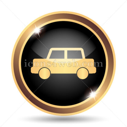 Car gold icon. - Website icons