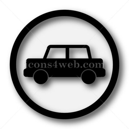 Car simple icon. Car simple button. - Website icons