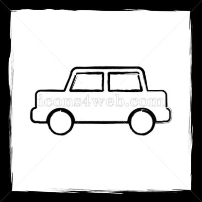 Car sketch icon. - Website icons