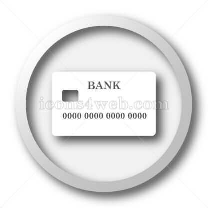 Card white icon. Card white button - Website icons
