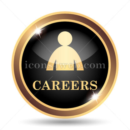 Careers gold icon. - Website icons
