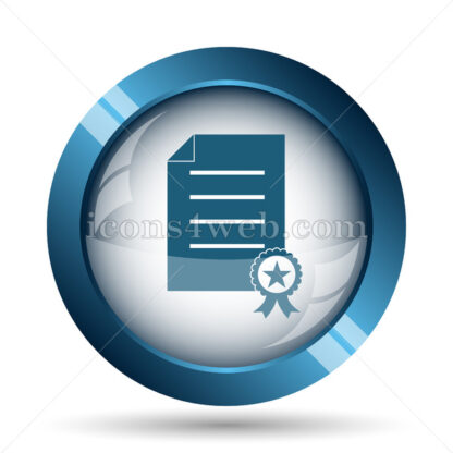 Certificate image icon. - Website icons