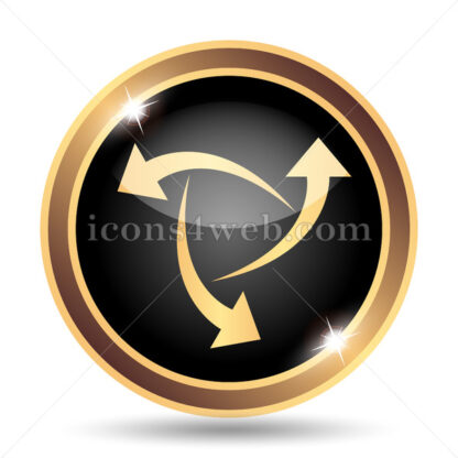 Change arrows out gold icon. - Website icons