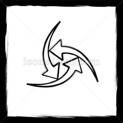 Change arrows sketch icon. - Website icons