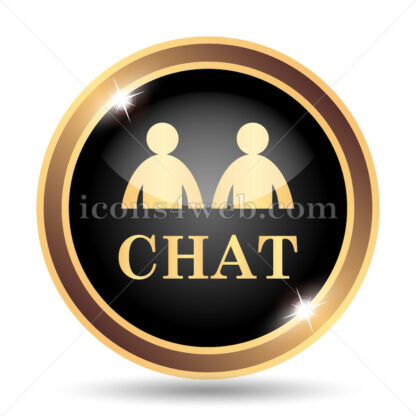 Chat gold icon. - Website icons