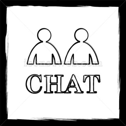 Chat sketch icon. - Website icons