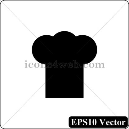 Chef black icon. EPS10 vector. - Website icons