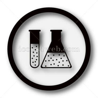 Chemistry set simple icon. Chemistry set simple button. - Website icons