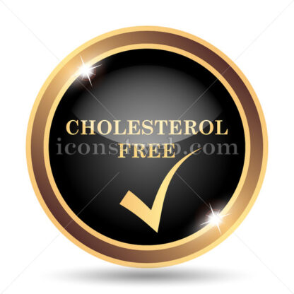 Cholesterol free gold icon. - Website icons