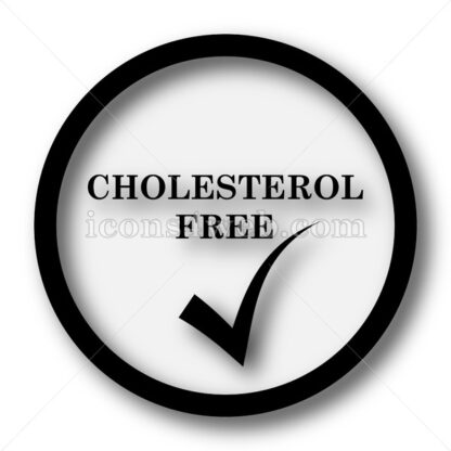 Cholesterol free simple icon. Cholesterol free simple button. - Website icons
