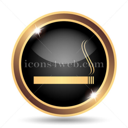 Cigarette gold icon. - Website icons