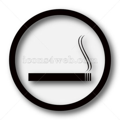 Cigarette simple icon. Cigarette simple button. - Website icons