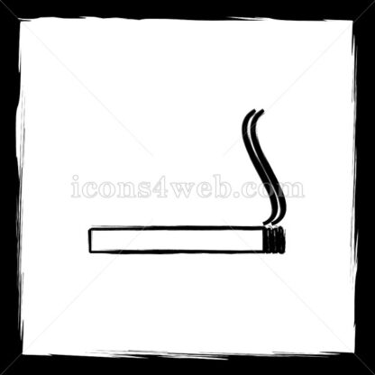 Cigarette sketch icon. - Website icons