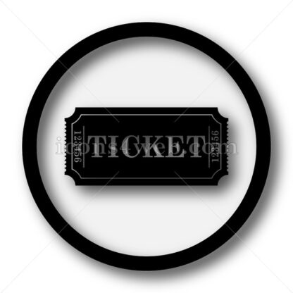 Cinema ticket simple icon. Cinema ticket simple button. - Website icons