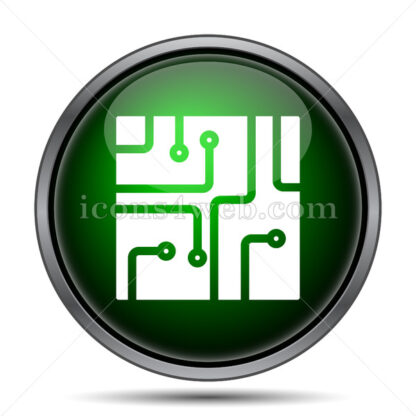 Circuit board internet icon. - Website icons