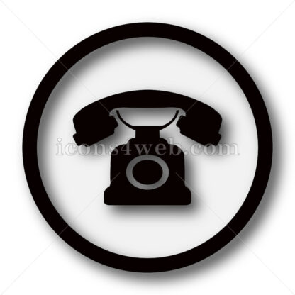 Classic phone simple icon. Classic phone simple button. - Website icons