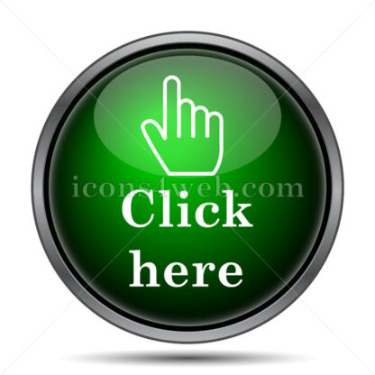 Click here internet icon. - Website icons
