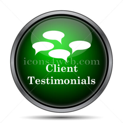 Client testimonials internet icon. - Website icons
