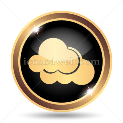 Clouds gold icon. - Website icons