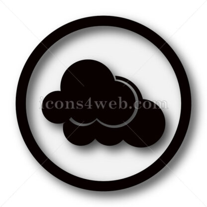 Clouds simple icon. Clouds simple button. - Website icons