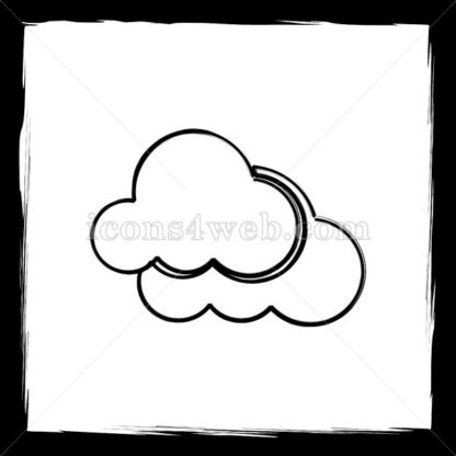 Clouds sketch icon. - Website icons