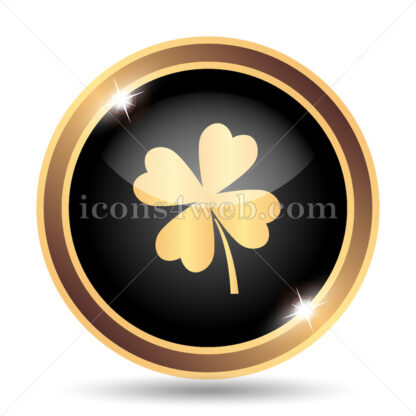 Clover gold icon. - Website icons