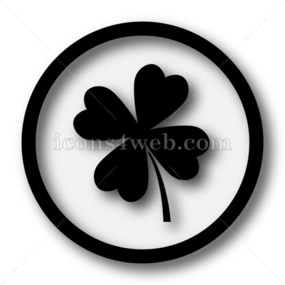 Clover simple icon. Clover simple button. - Website icons