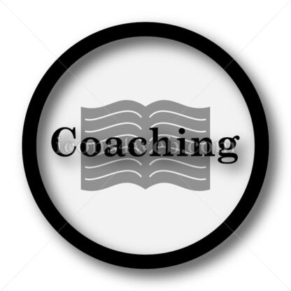 Coaching simple icon. Coaching simple button. - Website icons