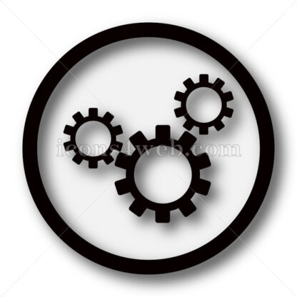 Cogs simple icon. Cogs simple button. - Website icons
