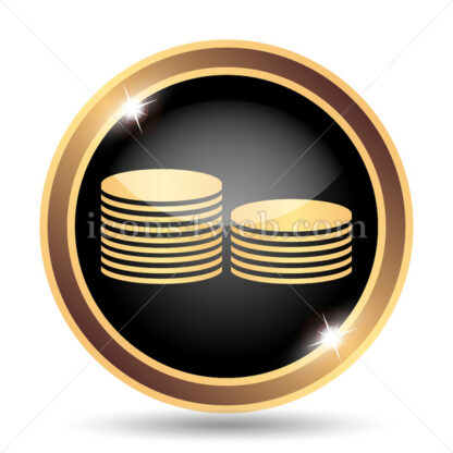 Coins.Money gold icon. - Website icons