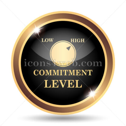 Commitment gold icon. - Website icons