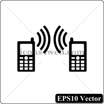 Communication black icon. EPS10 vector. - Website icons