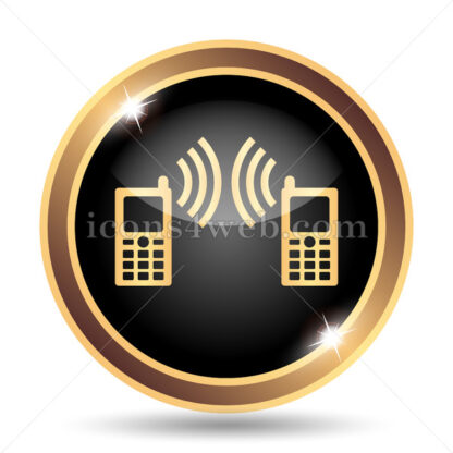 Communication gold icon. - Website icons