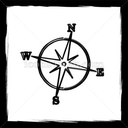 Compass sketch icon. - Website icons