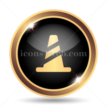 Cone gold icon. - Website icons