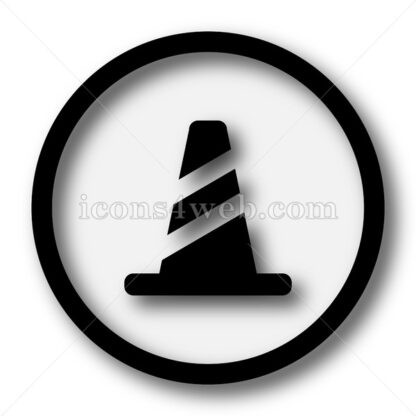 Cone simple icon. Cone simple button. - Website icons