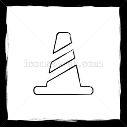 Cone sketch icon. - Website icons