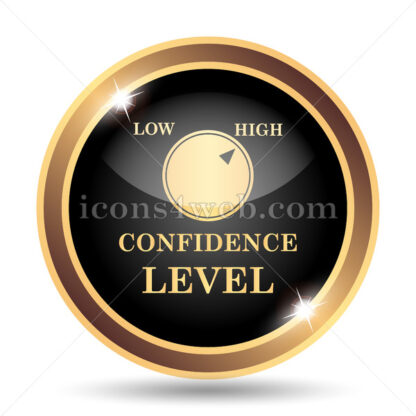 Confidence gold icon. - Website icons