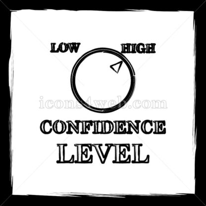 Confidence sketch icon. - Website icons