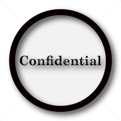 Confidential simple icon. Confidential simple button. - Website icons