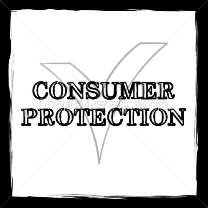Consumer protection sketch icon. - Website icons